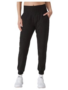Beyond Yoga Spacedye Midi Jogger Black Charcoal Size Small
